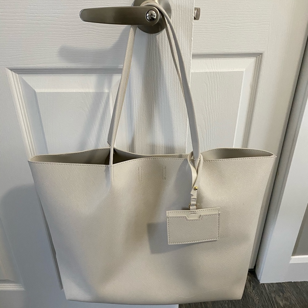 Indigo Off-White Tote Bag